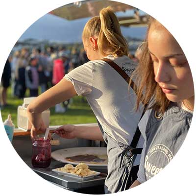 Sweet As Crepes girls-cooking